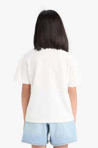 DeFacto Barbie Relax Fit Crew Neck Short Sleeve T-Shirt Girls - Image 6