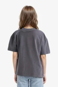 DeFacto Disney Mickey & Minnie Oversize Wide Fit Crew Neck Short Sleeve T-Shirt Girl Child - Image 4