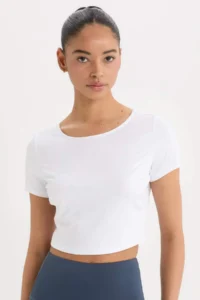 DeFacto Crop Crew Neck Sports Short Sleeve T-Shirt - Image 4