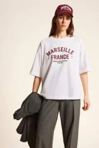 DeFacto Oversize Wide Fit Crew Neck Printed Combed Cotton Short Sleeve T-Shirt - Image 2