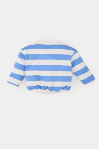 DeFacto Crew Neck Striped Sweatshirt Baby Girl - Image 4