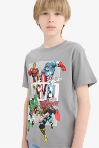 DeFacto Marvel Comics Crew Neck Short Sleeve T-Shirt Boy - Image 4
