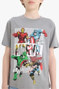 DeFacto Marvel Comics Crew Neck Short Sleeve T-Shirt Boy - Image 5