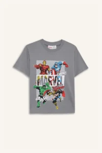 DeFacto Marvel Comics Crew Neck Short Sleeve T-Shirt Boy - Image 7