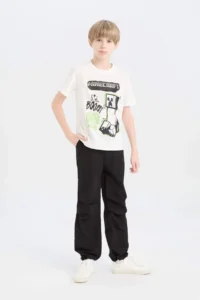 DeFacto Minecraft Crew Neck Short Sleeve T-Shirt Boy - Image 2