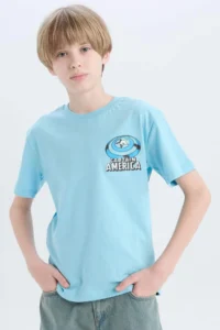 DeFacto Marvel Avengers Crew Neck Short Sleeve T-Shirt Boy - Image 2