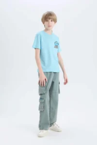 DeFacto Marvel Avengers Crew Neck Short Sleeve T-Shirt Boy - Image 3