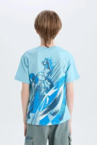 DeFacto Marvel Avengers Crew Neck Short Sleeve T-Shirt Boy - Image 7