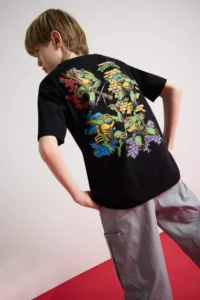 DeFacto Teenage Mutant Ninja Turtles Crew Neck Short Sleeve T-Shirt Boy