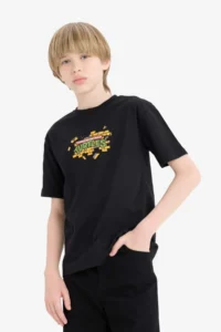 DeFacto Teenage Mutant Ninja Turtles Crew Neck Short Sleeve T-Shirt Boy - Image 5