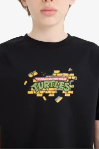 DeFacto Teenage Mutant Ninja Turtles Crew Neck Short Sleeve T-Shirt Boy - Image 6