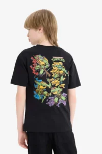 DeFacto Teenage Mutant Ninja Turtles Crew Neck Short Sleeve T-Shirt Boy - Image 7