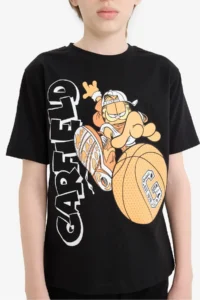 DeFacto Garfield Crew Neck Short Sleeve T-Shirt Boy - Image 5