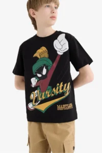 DeFacto Looney Tunes Crew Neck Short Sleeve T-Shirt Boy - Image 5