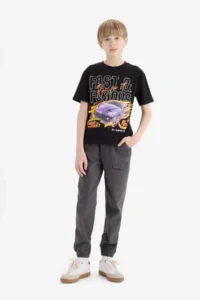 DeFacto Fast & Furious Crew Neck Short Sleeve T-Shirt Boy - Image 2