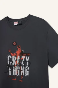 DeFacto 100% Cotton Deadpool Regular Fit Crew Neck Short Sleeve T-Shirt - Image 8