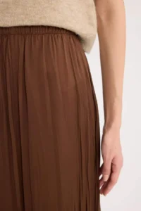DeFacto A Cut High Waist Satin Midi Skirt - Image 5
