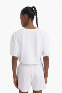 DeFacto Oversize Wide Fit Crew Neck Printed Athlete Short Sleeve T-Shirt - Image 5