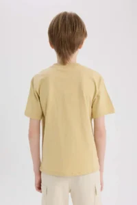 DeFacto Crew Neck Embroidered Short Sleeve T-Shirt Boy - Image 6