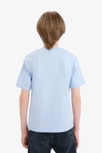 DeFacto Crew Neck Printed Short Sleeve T-Shirt Boy - Image 6