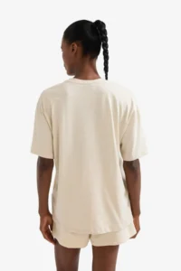 DeFacto 100% Cotton NBA Wordmark Oversized T-Shirt - Image 5