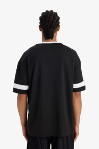 DeFacto Quick Drying Oversize Wide Fit Crew Neck Printed Athlete Short Sleeve T-Shirt - Image 6