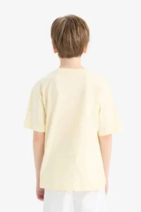 DeFacto Crew Neck Printed Short Sleeve T-Shirt Boy - Image 6