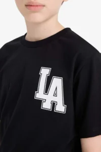 DeFacto Crew Neck Printed Short Sleeve T-Shirt Boy - Image 5
