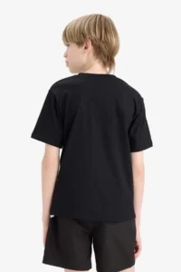 DeFacto Crew Neck Printed Short Sleeve T-Shirt Boy - Image 6