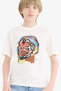 DeFacto Crew Neck Printed Short Sleeve T-Shirt Boy
