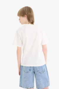 DeFacto Crew Neck Printed Short Sleeve T-Shirt Boy - Image 6