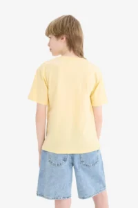 DeFacto Crew Neck Printed Short Sleeve T-Shirt Boy - Image 6