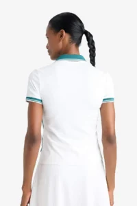 DeFacto Standard Fit Polo Neck Printed Athlete Short Sleeve White T-Shirt - Image 7
