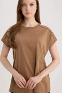 DeFacto 100% Cotton Crew Neck Flame T-Shirt - Image 5