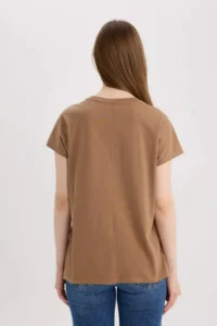 DeFacto 100% Cotton Crew Neck Flame T-Shirt - Image 7
