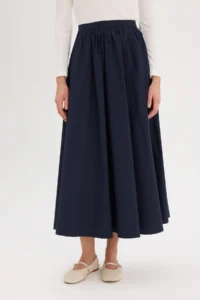 DeFacto A Cut Basic Plain Poplin Maxi Hijab Skirt E4369ax25sp - Image 6