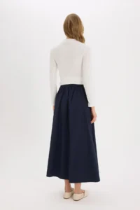 DeFacto A Cut Basic Plain Poplin Maxi Hijab Skirt E4369ax25sp - Image 8