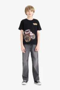 DeFacto Hot Wheels Crew Neck Short Sleeve T-Shirt Boy - Image 2