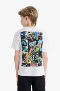 DeFacto Star Wars Crew Neck Short Sleeve T-Shirt Boy - Image 6