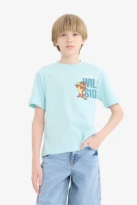 DeFacto Looney Tunes Crew Neck Short Sleeve T-Shirt Boy - Image 3