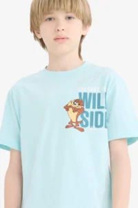 DeFacto Looney Tunes Crew Neck Short Sleeve T-Shirt Boy - Image 4