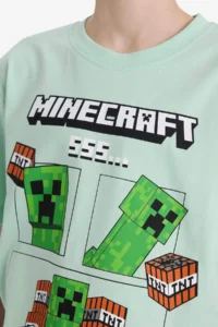 DeFacto Minecraft Crew Neck Short Sleeve T-Shirt Boy - Image 5