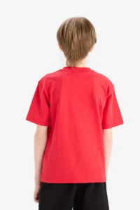 DeFacto NBA Miami Heat Crew Neck Short Sleeve T-Shirt Boy - Image 6
