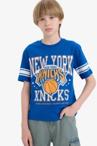 DeFacto NBA New York Knicks Crew Neck Short Sleeve T-Shirt Boy