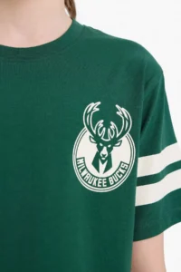 DeFacto NBA Milwaukee Bucks Crew Neck Short Sleeve T-Shirt Boys - Image 6