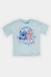 DeFacto Disney Lilo & Stitch Crew Neck Short Sleeve T-Shirt Baby Girl