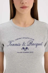 DeFacto Gray Women T-Shirt E5067AX/GR210 - Image 6