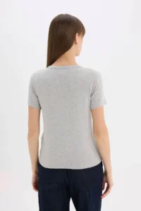 DeFacto Gray Women T-Shirt E5067AX/GR210 - Image 7