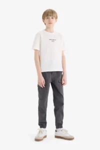 DeFacto Crew Neck Printed Short Sleeve T-Shirt Boy - Image 2