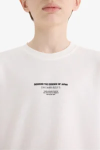 DeFacto Crew Neck Printed Short Sleeve T-Shirt Boy - Image 5